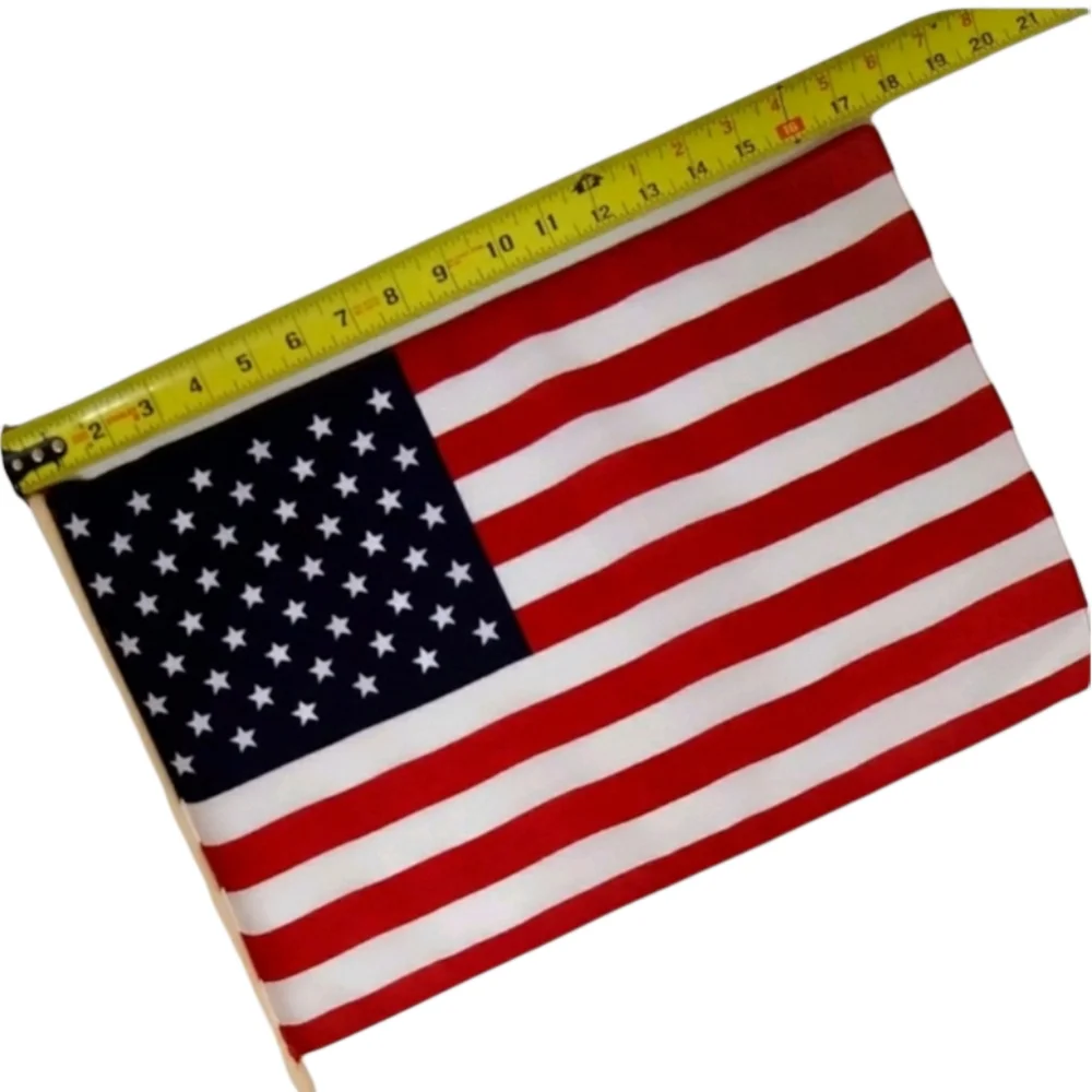 God Bless America Flags American Flag 2 Pc Set Patriotic USA Bundle Lot Red Blue